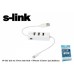 S-link IP-531 Usb to 3 Port Usb Hub + iPhone 5 Data+ Şarj Kablosu