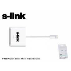 S-link IP-526 iPhone 4 Girişini iPhone 5e Çevirici Kablo