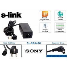 S-link SL-NBA430 39W 19.5V 2A 6.5*4.4 Sony Notebook Standart Adaptör