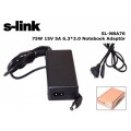 S-link SL-NBA76 75W 15V 5A 6.3*3.0 Toshiba Notebook Standart Adaptör