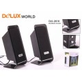 Delux World DLS-2010 2.0 Gümüş/Siyah AC 220V Speaker
