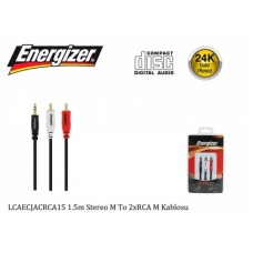 Energizer LCAECJACRCA15 1.5m Stereo M To 2xRCA M Kablosu