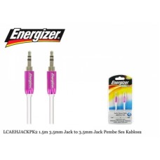 Energizer LCAEHJACKPK2 1.5m 3.5mm Jack to 3.5mm Jack Pembe Ses Kablosu