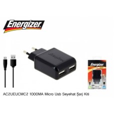 Energizer AC2UEUCMC2 1000MA Micro Usb Seyehat Hızlı Şarj Kiti