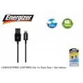 Energizer LCAEHUSYIPBK2 LIGHTNING Usb 1m Siyah Data + Şarj kablosu