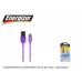 Energizer LCAEHUSYIPPU2 LIGHTNING Usb 1m Mor Data + Şarj kablosu