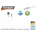Energizer LCAEHUSYIPWH2 LIGHTNING Usb 1m Beyaz Data + Şarj kablosu