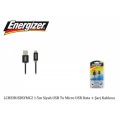 Energizer LCHEHUSBSYMC2 1.5m Siyah USB To Micro USB Data + Şarj Kablosu Ürün Kodu: 14678