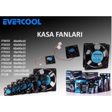 Evercool JT4010 40*40*10mm Kutulu Kasa Fanı