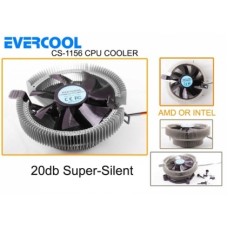 Evercool CS-1156 Amd AM2/939/1156/775 CPU Fan