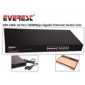 Everest GM-160G 16 Port 1000Mbps Gigabit Ethernet Switch Hub Everest GM-160G 16 Port 1000Mbps Gigabit Ethernet Switch Hub