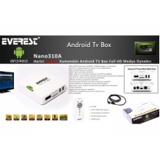 Everest Nano310A Harici Pointer Kumandalı Android TV Box Full HD Medya Oynatıcı