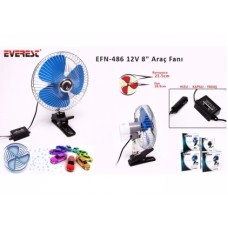 Everest EFN-486 12V 8 Araç Fanı