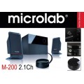 Microlab M-200 2+1 Parlak Siyah Kablo Kumandalı Speaker