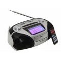 Mikado MD-170FM Gümüş Usb+SD+Fm Destekli Alarm ve Saatli Mini Müzik Seti