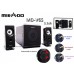 Mikado MD-313 2+1 Siyah Multimedia Speaker