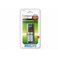 Philips SCB1280NB/12 SCB1292 2450Mah Pil + 2 li Pil şarj cihazı