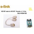 S-link SLX-VGA152 VGA TO 2 VGA Çoklayıcı Kablosu