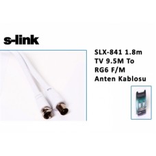S-link SLX-841 1.8m TV 9.5M To RG6 F/M Anten Kablosu