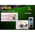 S-link SLX-699 1394 6PİN TO 9PİN 1.5m Gold Kablosu