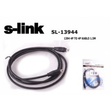 S-link SL-13944 4/4 IEEE1394 1.5m Firewire Kablosu