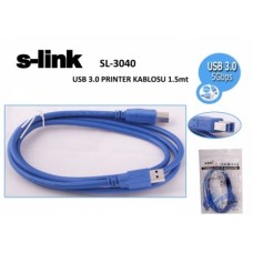 S-link SL-3040 Usb3.0 1.5m Yazıcı Kablosu