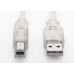 S-link SL-U2007 Usb2.0 7m Şeffaf Yazıcı Kablo