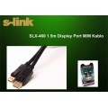 S-link SLX-460 1.5m Display Port M/M Kablo