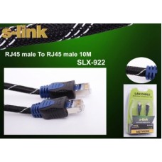 S-link SLX-M922 10m Kılıflı Metal Uçlu Kablo