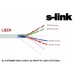 S-link SL-CAT808BK 305m 0.55mm 23 AWG Full Bakır FTP LSZH CAT6 Kablo