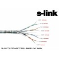 S-link SL-CAT701 305m SFTP Full 23AWG Bakır CAT7 Kablo