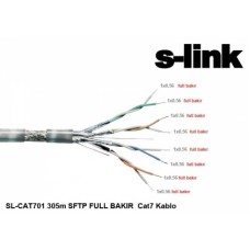S-link SL-CAT701 305m SFTP Full 23AWG Bakır CAT7 Kablo