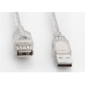 S-link SL-AF2007 Usb2.0 7m Şeffaf Uzatma Kablo