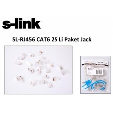 S-link SL-RJ456 CAT6 25 Li Paket Jack