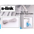 S-link SL-TEL10 10mt Telefon Poşet Kablo