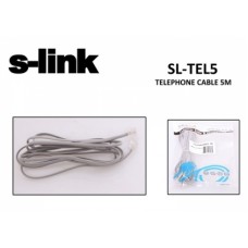 S-link SL-TEL5 5m Telefon Poşet Kablo