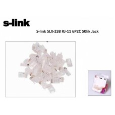 S-link SLX-238 RJ-11 6P2C 50lik Jack