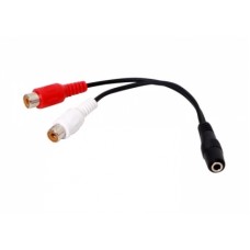 S-link SL-358 15cm 3.5 F to 2 RCA F Stereo Kablosu