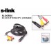 S-link SL-DCR34 1.5m DC3.5 4P / RCA/M*3 Kablosu