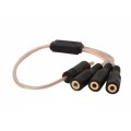 S-link SL-DC53 DC3.5/M To DC3.5/F 3 Lü Ses Çoklayıcı Kablo
