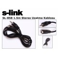 S-link SL-858 1.5m Stereo Uzatma Kablosu