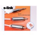 S-link SLX-714 3.5mm to 2RCA Metal Kablo
