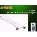 S-link SLX-846 1.8m TV 9.5 M TO M W/ 9.5F/F Adaptör