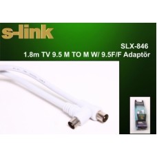 S-link SLX-846 1.8m TV 9.5 M TO M W/ 9.5F/F Adaptör