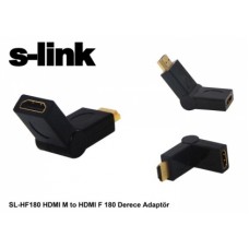 S-link SL-HF180 HDMI M to HDMI F 180 Derece Adaptör