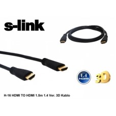 S-link H-16 HDMI TO HDMI 1.5m 1.4 Ver. 3D Kablo
