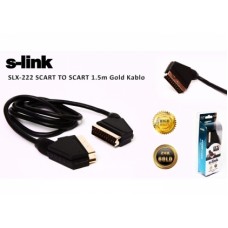 S-link SLX-222 SCART TO SCART 1.5m Gold Kablo