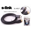 S-link SL-H023 HDMI TO HDMI 3m Koruma Kılıflı 1.4 Ver. 3D Kablo