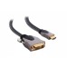 S-link SLX-M999 HDMI TO DVI 1.5m Altın Uçlu 24K + Kor.Kılıf Kablo