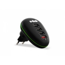 S-link SL-1041P 4 Port Usb Katlanabilir Ev Şarj Adaptör
